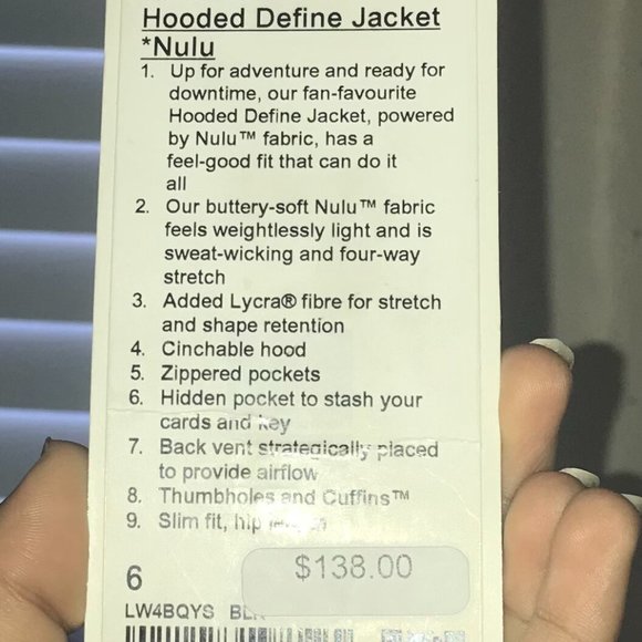 Lululemon define jacket (nulu) 6 - Picture 7 of 7